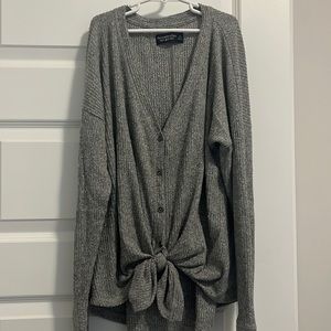 Abercrombie & Fitch soft cozy gray knit top